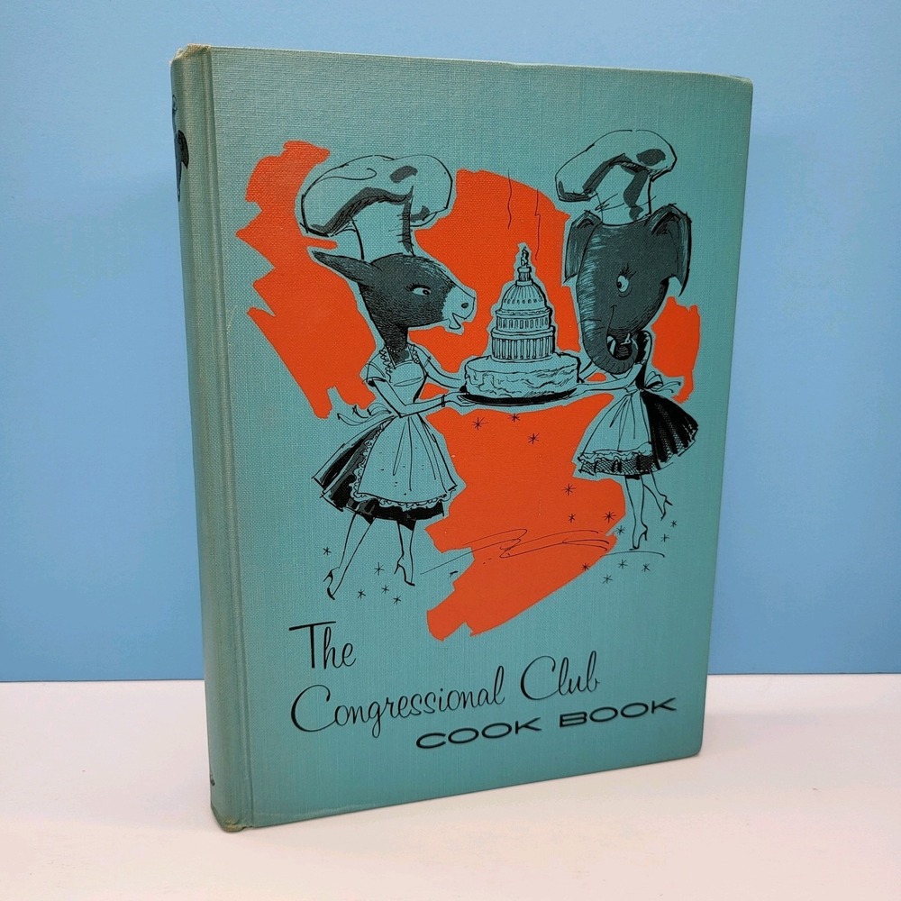 The Congressional Club Cookbook 1965 7th Ed Misprint Upside Down! ‎ Vintage